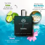 “Eau De Parfum Destiny 100ml – gym-ready masculine fragrance by The Man Company”