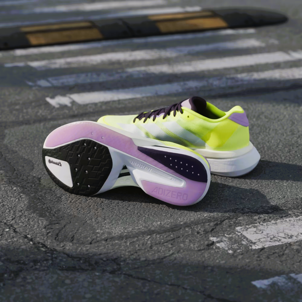 Pic shows pair of shoes showing outer sole and upper portion